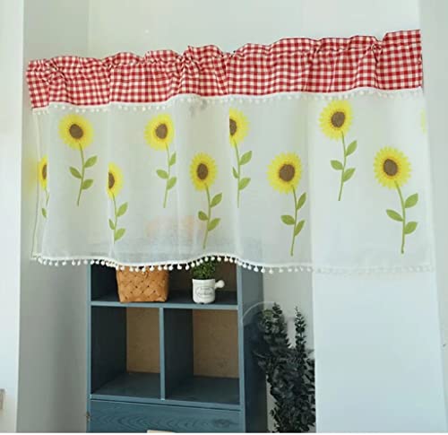 Devola Plaid Spleißen Garn Vorhänge botanisches Blumenmuster Scheibengardine tranparente Besticke Bistrogardine Pastorale Kurzgardine Küchengardine HxB 80x200cm Stangendurchzug Sonnenblume 1er Pack Devola Plaid Spleißen Garn Vorhänge botanisches Blumenmuster Scheibengardine tranparente Besticke Bistrogardine Pastorale Kurzgardine Küchengardine HxB 80x200cm Stangendurchzug Sonnenblume 1er Pack von Devola