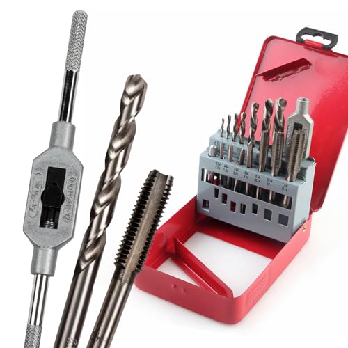 Gewindefräser Set HSS Bohrer (16 tlg Gewindebohrer Fried Dough Twists Bohrer Set F04-2-3) von Fuerdich