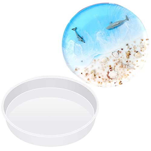 Fuerlun Große Harzformen, 35,6 cm, runde Silikonformen für Tisch, runder Hocker, Epoxidharz-Gussformen für großes Tablett, Uhr, Harzkunst, Geschenke Fuerlun Große Harzformen, 35,6 cm, runde Silikonformen für Tisch, runder Hocker, Epoxidharz-Gussformen für großes Tablett, Uhr, Harzkunst, Geschenke von Fuerlun