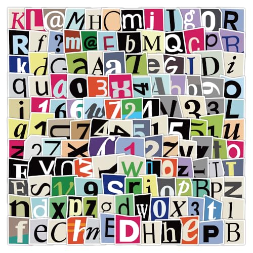 200PCS Vintage Alphabet Aufkleber A-Z Buchstaben und 0-9 Zahlen Wasserdichtes Vinyl Alphabet Aufkleber für Scrapbooking, Etiketten, Notizbücher, Tagebücher, Kalender, Fahrrad, DIY 200PCS Vintage Alphabet Aufkleber A-Z Buchstaben und 0-9 Zahlen Wasserdichtes Vinyl Alphabet Aufkleber für Scrapbooking, Etiketten, Notizbücher, Tagebücher, Kalender, Fahrrad, DIY von FuevDn