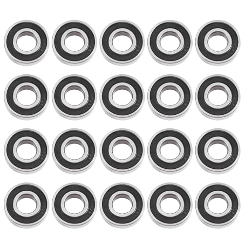 Fuhjythy 20 Stück 6203- Kugellager-Set - Kugellagerstahl und Doppelt Gummierte Miniatur-Rillenkugellager-Set (17X40X12mm) von Fuhjythy