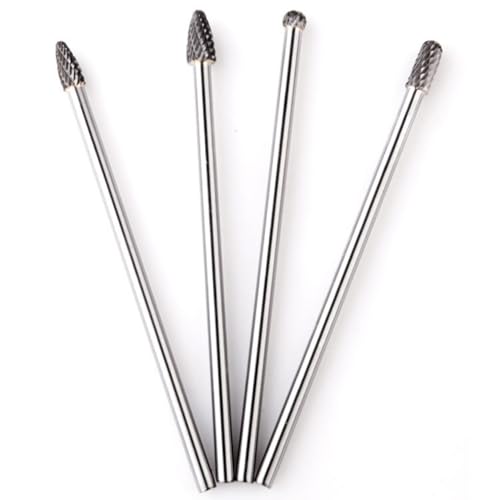 Fuhjythy 4-Teiliges Wolframkarbid-Fräser-Set mit Langem Schaft, 6 mm Langer Schaft, 155 mm Schnittöffnung, Gegossener Ansaug-/Auspuffkrümmer Fuhjythy 4-Teiliges Wolframkarbid-Fräser-Set mit Langem Schaft, 6 mm Langer Schaft, 155 mm Schnittöffnung, Gegossener Ansaug-/Auspuffkrümmer von Fuhjythy