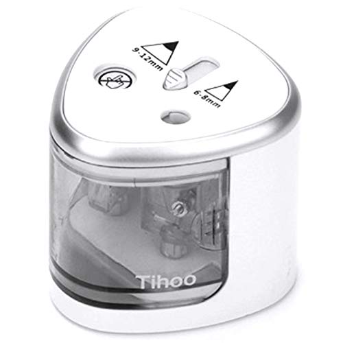 Fuhjythy Bleistift Spitzer Elektrisch Automatisch Metall USB Brief Papier Schul BüRo Haus AußEn Kunst Lieferungen Schwarz Klinge Schnitt von Fuhjythy
