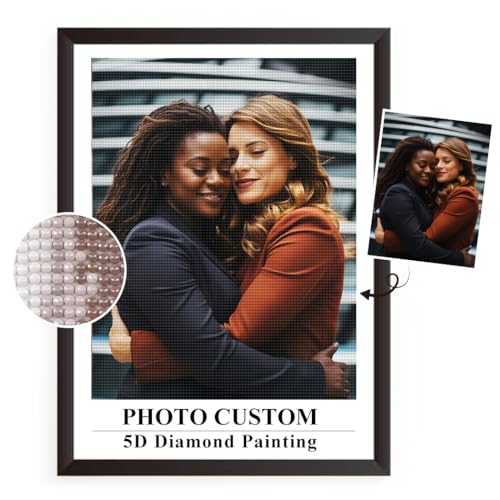 FuigeBach Custom Diamond Painting Kits DIY personalisiert Ihr eigenes Bild benutzerdefinierte Foto 5D Diamond Art personalisierte Geschenke für Sie Ihn Paare Geschenke von FuigeBach