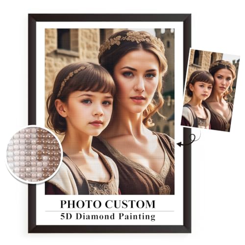 FuigeBach Custom Diamond Painting Kits DIY personalisiert Ihr eigenes Bild benutzerdefinierte Foto 5D Diamond Art personalisierte Geschenke für Sie Ihn Paare Geschenke von FuigeBach