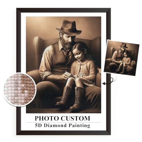 FuigeBach Custom Diamond Painting Kits DIY personalisiert Ihr eigenes Bild benutzerdefinierte Foto 5D Diamond Art personalisierte Geschenke für Sie Ihn Paare Geschenke von FuigeBach
