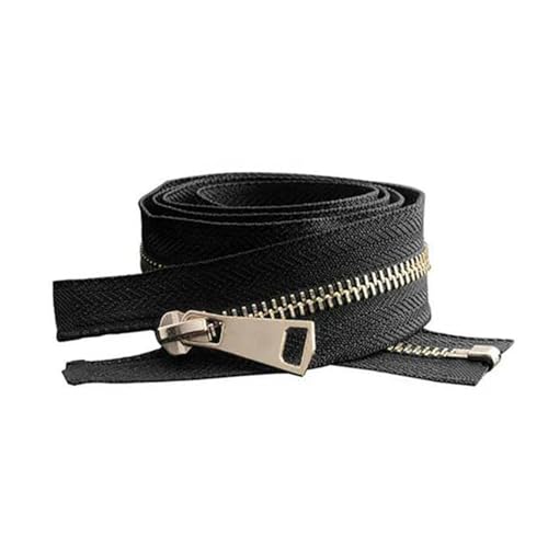 Metall-Reißverschluss Nr. 5, 70 cm, goldfarben, Metall-Reißverschluss, Zähne, Jacken-Reißverschluss, Schwarz/Weiß/Rot/Blau/Braun, Metall-Reißverschlüsse für Jacken, Nähen, Mäntel, Handwerk, 1 Stück Metall-Reißverschluss Nr. 5, 70 cm, goldfarben, Metall-Reißverschluss, Zähne, Jacken-Reißverschluss, Schwarz/Weiß/Rot/Blau/Braun, Metall-Reißverschlüsse für Jacken, Nähen, Mäntel, Handwerk, 1 Stück von Fuikupe