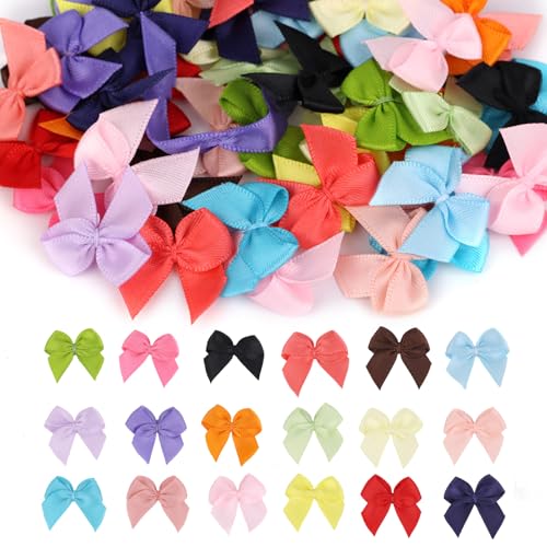 100 Mini-Schleifen zum Basteln, 20 Farben Vorgefertigte Kleine Satinschleifen Süßes DIY-Zubehör für Nähen Scrapbooking Geschenkverpackung Hochzeiten Geburtstage Weihnachten Partys Dekoration 100 Mini-Schleifen zum Basteln, 20 Farben Vorgefertigte Kleine Satinschleifen Süßes DIY-Zubehör für Nähen Scrapbooking Geschenkverpackung Hochzeiten Geburtstage Weihnachten Partys Dekoration von Fukaisu