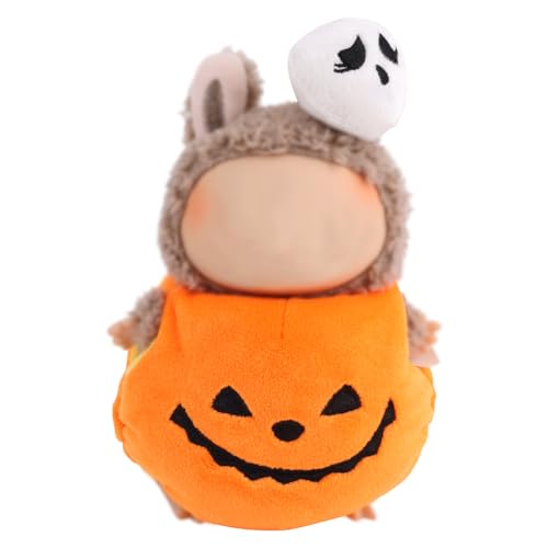 2st Halloween Kleidung für Puppen, Mode Puppen Outfits Kürbiskleidung und Geisterohr Dekoration für Plüschpuppen Ausstellungszubehör Geschenke Fans Sammler von Fukaisu