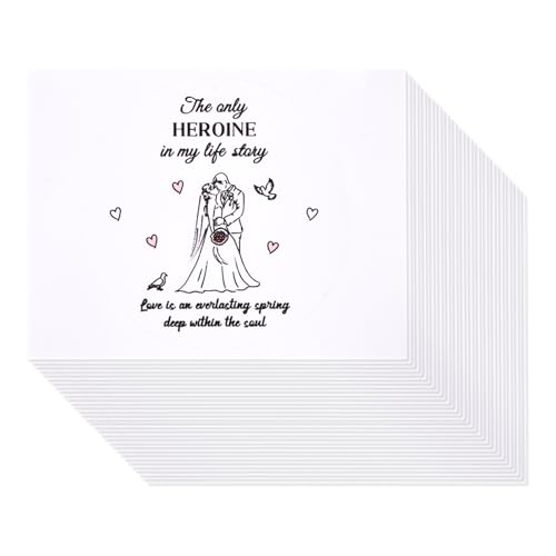 Fukaisu 60st Aufkleber für Hochzeitsgeschenke, Romantisch Aufkleber Hochzeits Willkommenstüten Etiketten Gastgeschenktüten Dekorationen für die Verpackung Süßigkeiten zur Brautparty von Fukaisu