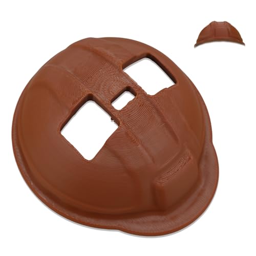 Fukaisu Puppenkleidungs Accessoires Schutzhelm, Süßer Mini Puppenhut Stylisches Spielzeug Outfit Accessoire Spielzeugkappe zum Ausstellen als Dekoration (Braun) von Fukaisu