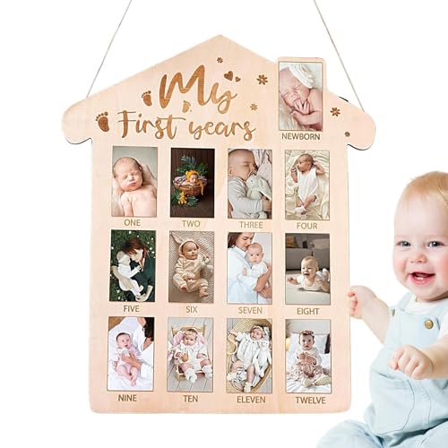 Fukamou Bilderrahmen Für Neugeborene, 12-Monats-Fototafel-Monatliche Fotoanzeige Meilenstein Holztafel | Reiserahmen Für Neugeborene Bis 12 Monate, Kinderzimmerdekoration Für Neugeborene Oder Fukamou Bilderrahmen Für Neugeborene, 12-Monats-Fototafel-Monatliche Fotoanzeige Meilenstein Holztafel | Reiserahmen Für Neugeborene Bis 12 Monate, Kinderzimmerdekoration Für Neugeborene Oder von Fukamou
