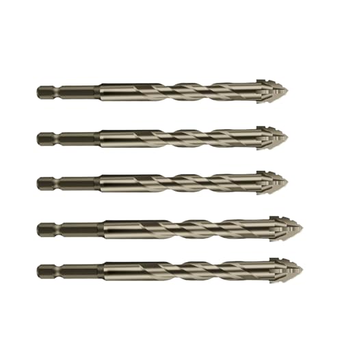 Fukamou Exzenterbohrer-Set, Bohrer Aus Hochfestem Stahl - Vierkant-Zackenbohrer | Spiralbohrer Mit Hoher Härte, Vielseitig Einsetzbar Für -Zementfliesen Fukamou Exzenterbohrer-Set, Bohrer Aus Hochfestem Stahl - Vierkant-Zackenbohrer | Spiralbohrer Mit Hoher Härte, Vielseitig Einsetzbar Für -Zementfliesen von Fukamou
