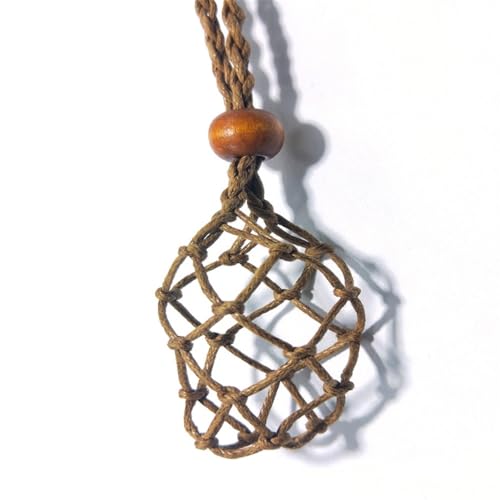 Fukamou Kristall-Halskettenhalter, Leerer Steinhalter, Halskette Mit Leerem Stein - Tragbare Kristallhalter-Ersatzkäfigschnüre Für -Kunsthandwerk Und Armbandherstellung Fukamou Kristall-Halskettenhalter, Leerer Steinhalter, Halskette Mit Leerem Stein - Tragbare Kristallhalter-Ersatzkäfigschnüre Für -Kunsthandwerk Und Armbandherstellung von Fukamou