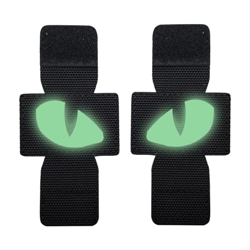 Fukamou Reflektierende Katzenaugenklappe - Leuchtende Hakenverschlüsse, Stickerei-Patches,Weicher Patch, Tragbar, Vielseitig Einsetzba-r, Katzenaugen-Patch, Leuchtet Im Dunkeln, Nicht Verblassend, Für Fukamou Reflektierende Katzenaugenklappe - Leuchtende Hakenverschlüsse, Stickerei-Patches,Weicher Patch, Tragbar, Vielseitig Einsetzba-r, Katzenaugen-Patch, Leuchtet Im Dunkeln, Nicht Verblassend, Für von Fukamou