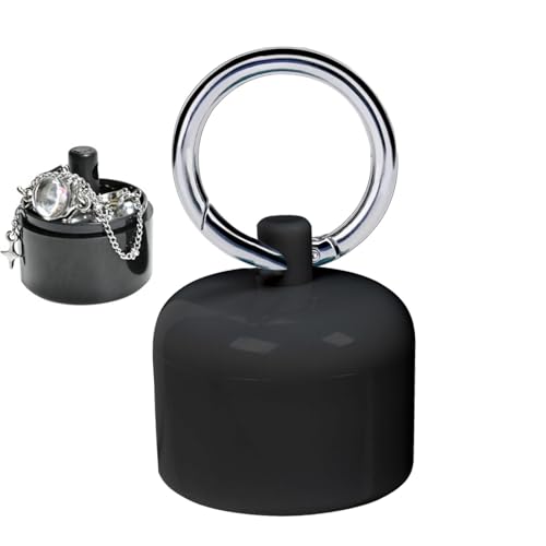 Fukamou Ring Aufbewahrung, Reise Schmuckhalter, Tragbare Schlüsselanhänger-Reise-Ringhalter-Hülle - Schmuckschatulle, Kompakt, Leicht, Wasserdicht, Ring-Organizer Fukamou Ring Aufbewahrung, Reise Schmuckhalter, Tragbare Schlüsselanhänger-Reise-Ringhalter-Hülle - Schmuckschatulle, Kompakt, Leicht, Wasserdicht, Ring-Organizer von Fukamou