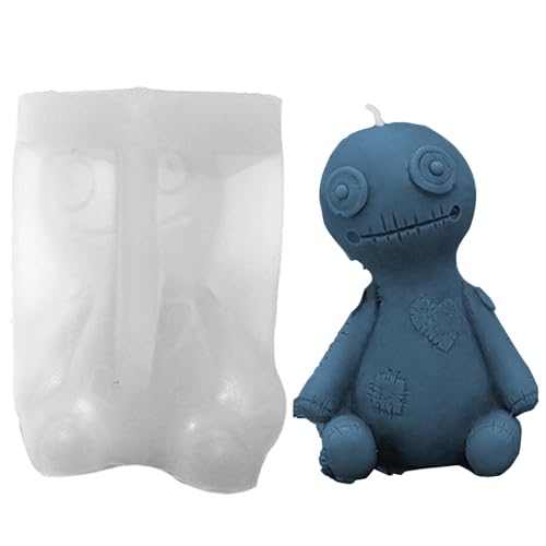Fukamou Voodoo-Puppen-Silikonform | Halloween Curse Dolls Kerzenform Zum Gießen Von Epoxidharz | Netter Geist Craft Desktop- Dekoration Supplies Home Ornaments Fukamou Voodoo-Puppen-Silikonform | Halloween Curse Dolls Kerzenform Zum Gießen Von Epoxidharz | Netter Geist Craft Desktop- Dekoration Supplies Home Ornaments von Fukamou