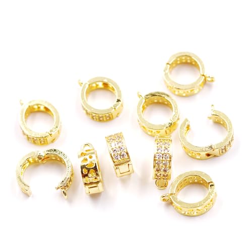 Fukugems Ausgezeichnete Qualität Schmuckzubehör Bail für Schmuck Halskette Armband Herstellung 10 * 4mm 18k gold Fukugems Ausgezeichnete Qualität Schmuckzubehör Bail für Schmuck Halskette Armband Herstellung 10 * 4mm 18k gold von Fukugems