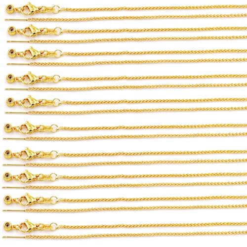 Fukugems Ausgezeichnete Qualität Schmuckzubehör Ketten für Schmuck Halskette Herstellung, Seilkette mit allmächtiger Schließe 1.5mm*45cm 18k gold Fukugems Ausgezeichnete Qualität Schmuckzubehör Ketten für Schmuck Halskette Herstellung, Seilkette mit allmächtiger Schließe 1.5mm*45cm 18k gold von Fukugems