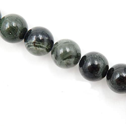 Fukugems Naturstein perlen für schmuckherstellung, verkauft pro Bag 5 Stränge Innen, Green Sandalwood Fosill 6mm von Fukugems