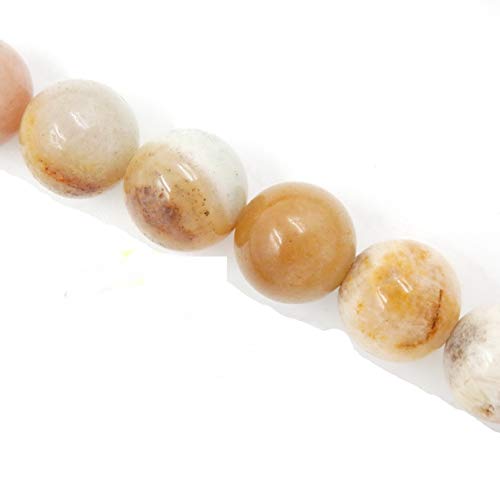 Fukugems Naturstein perlen für schmuckherstellung, verkauft pro Bag 5 Stränge Innen, Yellow Amazonite 8mm von Fukugems
