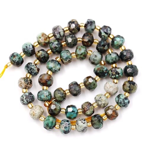 Fukugems Großhandel Natursteinperlen für Armbänder Halsketten verkauft pro Tasche 5-Stränge und eine Rollschnur innen facettierte Septum African Turquoise 8mm Fukugems Großhandel Natursteinperlen für Armbänder Halsketten verkauft pro Tasche 5-Stränge und eine Rollschnur innen facettierte Septum African Turquoise 8mm von Fukugems