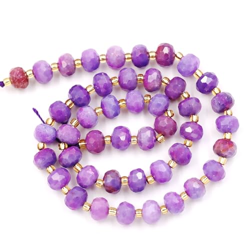 Fukugems Großhandel Natursteinperlen für Armbänder Halsketten verkauft pro Tasche 5-Stränge und eine Rollschnur innen facettierte Septum lavender jasper treated 8mm Fukugems Großhandel Natursteinperlen für Armbänder Halsketten verkauft pro Tasche 5-Stränge und eine Rollschnur innen facettierte Septum lavender jasper treated 8mm von Fukugems