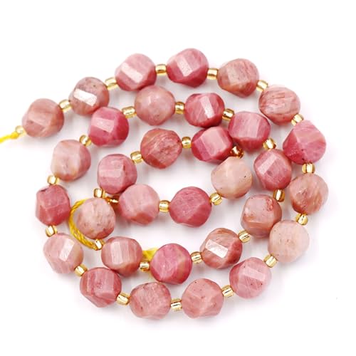 Fukugems Großhandel Natursteinperlen für DIY Schmuck Herstellung verkauft pro Tasche 5-Stränge und eine Rollschnur innen facettierte S-Form Rhodonite 10mm Fukugems Großhandel Natursteinperlen für DIY Schmuck Herstellung verkauft pro Tasche 5-Stränge und eine Rollschnur innen facettierte S-Form Rhodonite 10mm von Fukugems