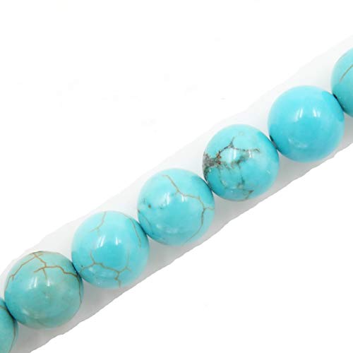 Fukugems Naturstein perlen für schmuckherstellung, verkauft pro Bag 5 Stränge Innen, Blue Howlite Turquoise 8mm Fukugems Naturstein perlen für schmuckherstellung, verkauft pro Bag 5 Stränge Innen, Blue Howlite Turquoise 8mm von Fukugems
