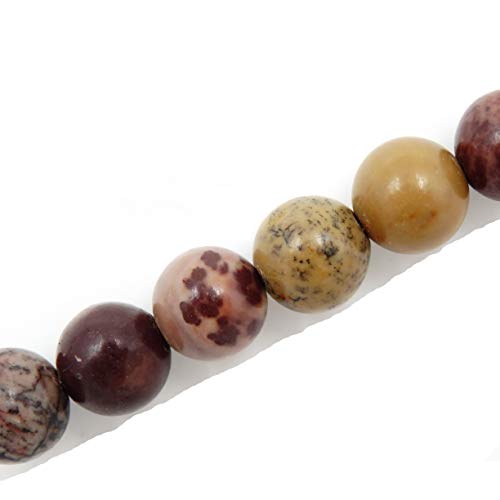 Fukugems Naturstein perlen für schmuckherstellung, verkauft pro Bag 5 Stränge Innen, Flower Jasper 8mm von Fukugems