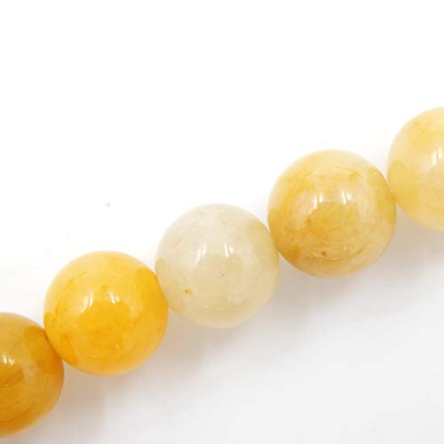 Fukugems Naturstein perlen für schmuckherstellung, verkauft pro Bag 5 Stränge Innen, Yellow Aventurine 4mm von Fukugems