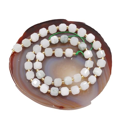 Fukugems Naturstein perlen für schmuckherstellung, verkauft pro Bag 5 Stränge Innen, facettierter Würfel Burmar Jade 6mm von Fukugems