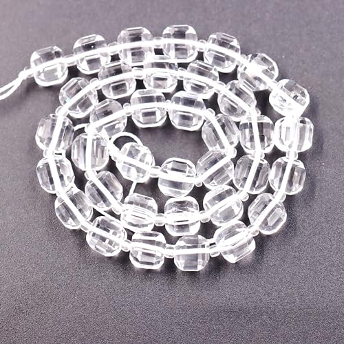 Fukugems Naturstein perlen für schmuckherstellung, verkauft pro Bag 5 Stränge Innen, facettierter Würfel Clear Quartz 6mm von Fukugems
