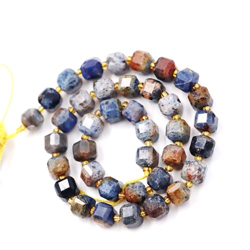 Fukugems Naturstein perlen für schmuckherstellung, verkauft pro Bag 5 Stränge Innen, facettierter Würfel Sunset Jasper 8mm von Fukugems