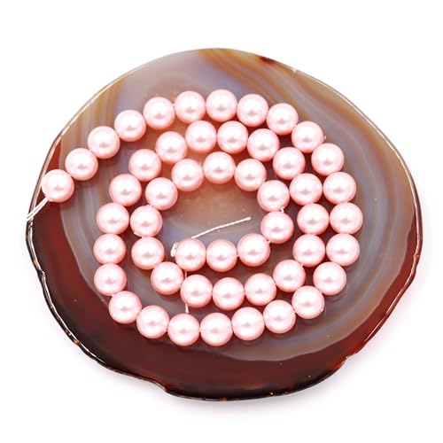 Fukugems Stimulierte Perle für Schmuckherstellung, 2-Stränge Glasperle für Armband Halskette Herstellung pink 10mm Fukugems Stimulierte Perle für Schmuckherstellung, 2-Stränge Glasperle für Armband Halskette Herstellung pink 10mm von Fukugems