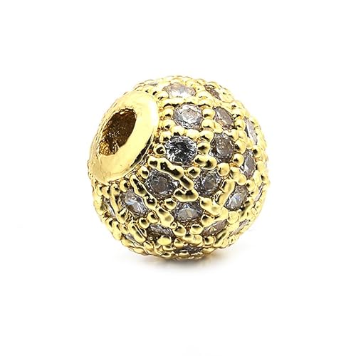 Fukugems ausgezeichnete Qualität Cubic Zirkonia gepflasterte Perlen für die Schmuckherstellung 10mm 18k gold-white Fukugems ausgezeichnete Qualität Cubic Zirkonia gepflasterte Perlen für die Schmuckherstellung 10mm 18k gold-white von Fukugems