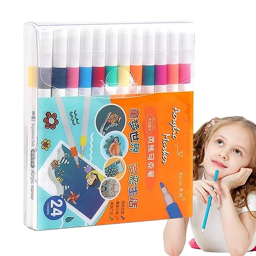 Acrylstifte | Schnelltrocknende Acrylstifte Marker Stifte Acrylfarben für Textilien, Stoffe, Kleidung, Hüte, Lätzchen, Taschen, T-Shirts, Malerei Acrylstifte | Schnelltrocknende Acrylstifte Marker Stifte Acrylfarben für Textilien, Stoffe, Kleidung, Hüte, Lätzchen, Taschen, T-Shirts, Malerei von Fulenyi