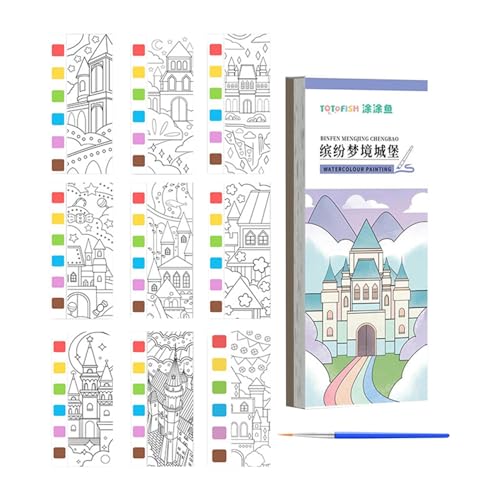 Aquarellfarben-Pads für Erwachsene, Aquarellpapier-Pad | Aquarell-Malset mit Pinseln und Farben, Skizzenbuch für Aquarellmalerei, Zeichenpapier Aquarellfarben-Pads für Erwachsene, Aquarellpapier-Pad | Aquarell-Malset mit Pinseln und Farben, Skizzenbuch für Aquarellmalerei, Zeichenpapier von Fulenyi