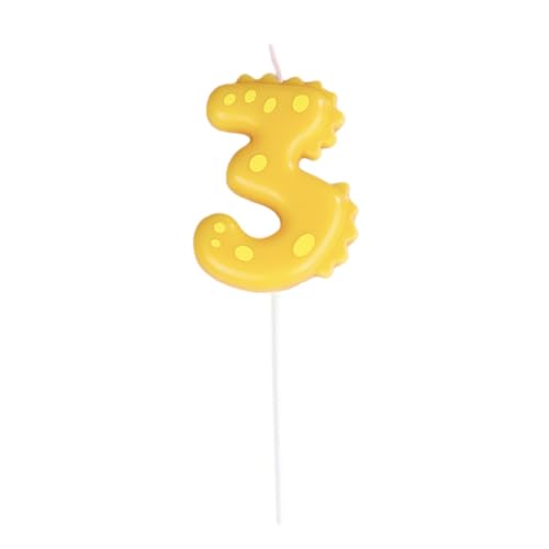 Dinosaurier-Zahlenkerze | Bunte handgefertigte Zahlenkerze, Dinosaurier- -Dekoration für 0 bis 9 Jahre, Kuchendekoration mit Dino-Thema Dinosaurier-Zahlenkerze | Bunte handgefertigte Zahlenkerze, Dinosaurier- -Dekoration für 0 bis 9 Jahre, Kuchendekoration mit Dino-Thema von Fulenyi