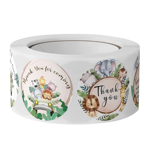 Aufkleber "Thank You", multifunktionale Aufkleber für Kinder, zum Ausdrücken von Dankbarkeit – Themenpartys für Kinder, für Schreibtisch, Koffer, Geschenkbox von Fulenyi