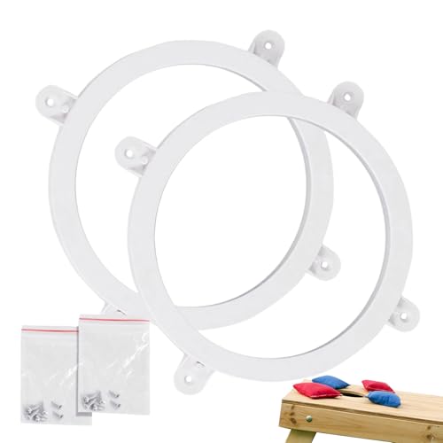 Fulenyi Cornhole LED-Ring-Set, Cornhole-Lichter, LED-Ring-Lichter, blendfreie LED-Leuchten, batteriebetriebene Cornhole-Lichter für den Garten Fulenyi Cornhole LED-Ring-Set, Cornhole-Lichter, LED-Ring-Lichter, blendfreie LED-Leuchten, batteriebetriebene Cornhole-Lichter für den Garten von Fulenyi