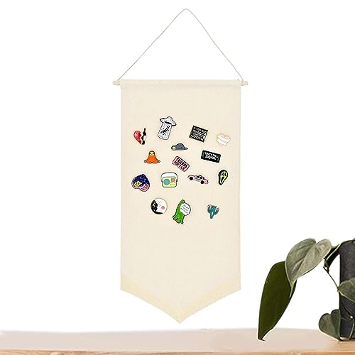 Fulenyi Emaille-Pin-Display-Banner | Emaille-Revers-Organizer, Stoff-Abzeichen-Aufbewahrungshalter - Pin-Sammlungsdisplay zum Dekorieren von Schlafzimmer, Arbeitszimmer, Wohnzimmer oder Kinderzimmer Fulenyi Emaille-Pin-Display-Banner | Emaille-Revers-Organizer, Stoff-Abzeichen-Aufbewahrungshalter - Pin-Sammlungsdisplay zum Dekorieren von Schlafzimmer, Arbeitszimmer, Wohnzimmer oder Kinderzimmer von Fulenyi