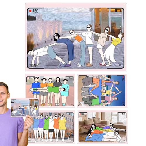 Fulenyi Fotopositionsführer, Fotoposenführer – Posenführer für Fotografie, Porträt-Pose für Fotografen, lustiges Foto-Zubehör für Aufnahmen von mehreren Personen Fulenyi Fotopositionsführer, Fotoposenführer – Posenführer für Fotografie, Porträt-Pose für Fotografen, lustiges Foto-Zubehör für Aufnahmen von mehreren Personen von Fulenyi