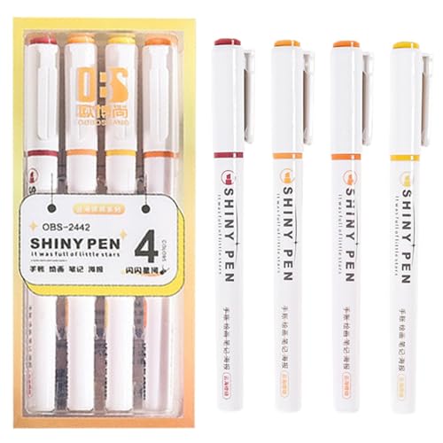 Fulenyi Glitzer-Highlighter, Textmarker, helle und vielseitige Marker mit schneller Trocknung, niedlicher und geruchloser Textmarker für Kindernotizen, Zeichnungen Fulenyi Glitzer-Highlighter, Textmarker, helle und vielseitige Marker mit schneller Trocknung, niedlicher und geruchloser Textmarker für Kindernotizen, Zeichnungen von Fulenyi