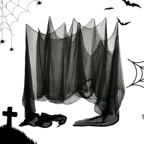 Gruseliges und gruseliges Tuch, gruseliges und gruseliges Chiffon-Tuch für Halloween, weiche Weihnachtsdekorationen im Freien | Praktisches gruseliges Chiffontuch für Partys von Fulenyi