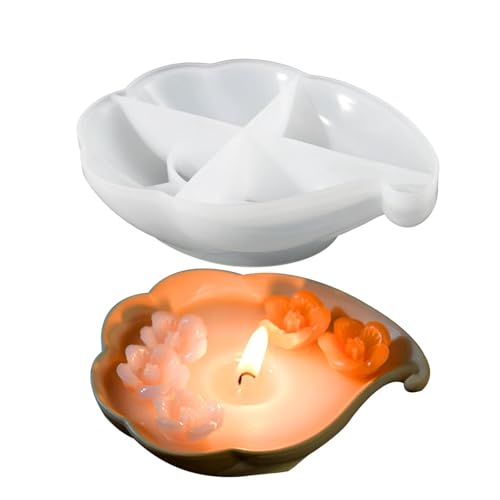 Fulenyi Harzform für Kerzentablett, dekorative Form für Schalen, Epoxidharz zum Basteln, für dekorative Schmucktablett in Wolkenform, Tischmittellochformen von Fulenyi
