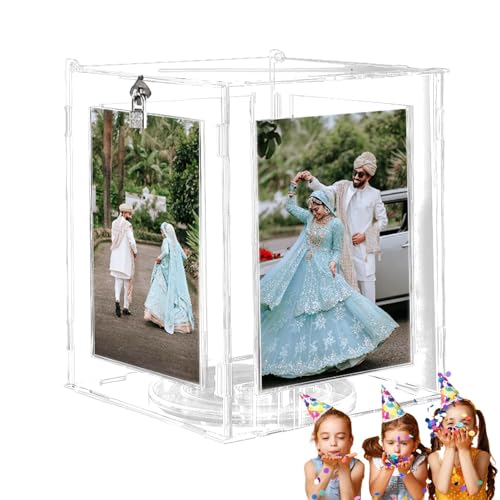 Fulenyi Hochzeitskartenbox aus Acryl, Schachtel für Hochzeitskarten für den Empfang, transparente Acryl-Box für Umschläge mit Fotorahmen, transparente Schachteln für Briefumschläge Fulenyi Hochzeitskartenbox aus Acryl, Schachtel für Hochzeitskarten für den Empfang, transparente Acryl-Box für Umschläge mit Fotorahmen, transparente Schachteln für Briefumschläge von Fulenyi