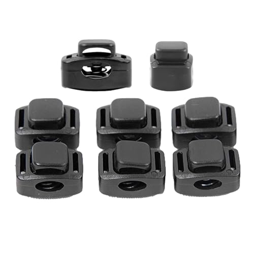 Fulenyi Kordelstopper-Set | Federstopper-Befestigungselement,Wiederverwendbarer Federstopper-Verschluss für Sportbekleidung, Schnürsenkel, Taschen Fulenyi Kordelstopper-Set | Federstopper-Befestigungselement,Wiederverwendbarer Federstopper-Verschluss für Sportbekleidung, Schnürsenkel, Taschen von Fulenyi