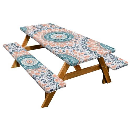 Fulenyi Picknicktischabdeckung, Picknickbank- und Tischabdeckungen - elastische, winddichte Tischdecke 183 x 76 cm, geeignet für rechteckige Tische und Sitze Fulenyi Picknicktischabdeckung, Picknickbank- und Tischabdeckungen - elastische, winddichte Tischdecke 183 x 76 cm, geeignet für rechteckige Tische und Sitze von Fulenyi