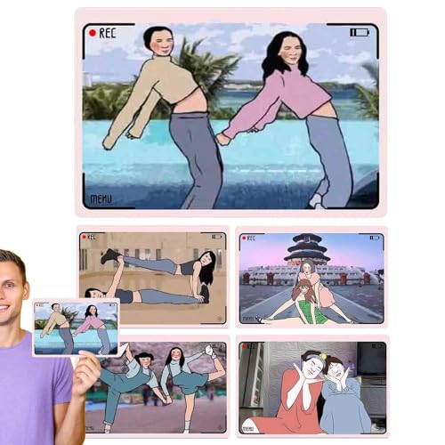 Fulenyi Posing Guide Cards, Pose Karten für Portraitfotografie - Lustige Fotoposekarten für Fotografie - Porträt-Pose für Fotografen, lustiges Zubehör von Fulenyi